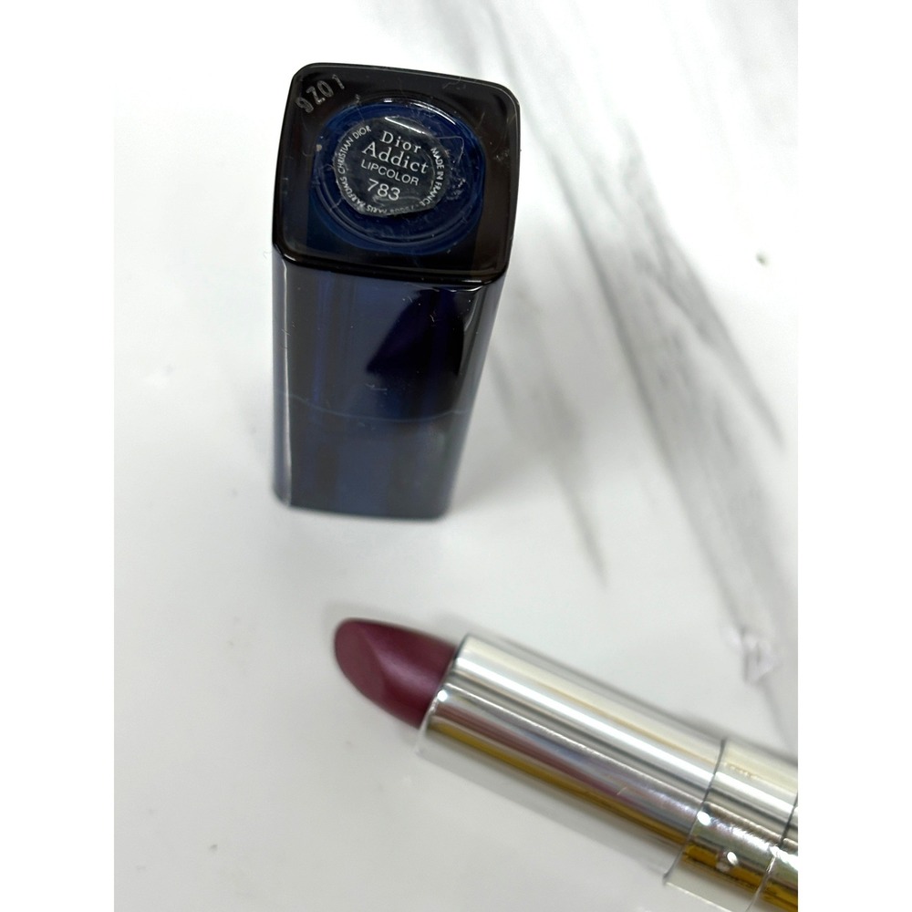 Dior Addict Lipcolor 783 Plum Berry Navy Case Lipstick Made in France NEW